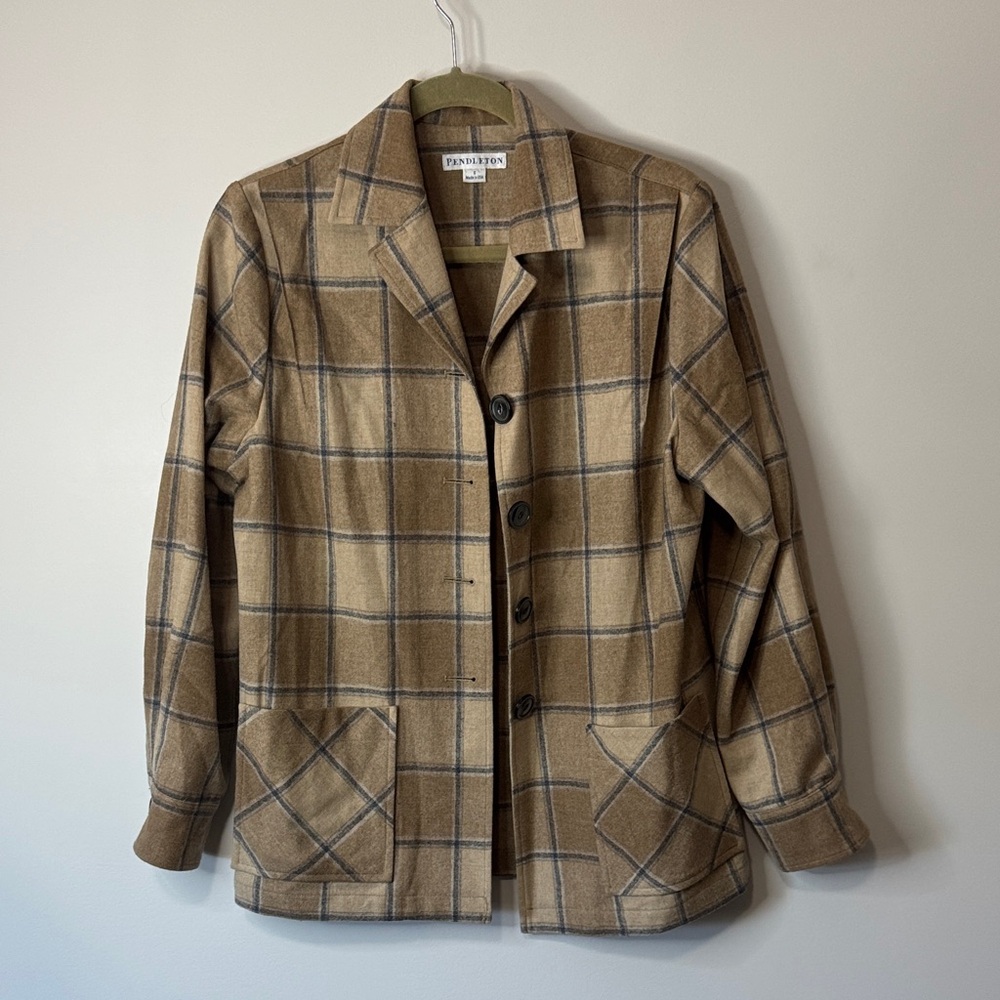 Pendleton Womens Virgin Wool Button Jacket Lightw… - image 1